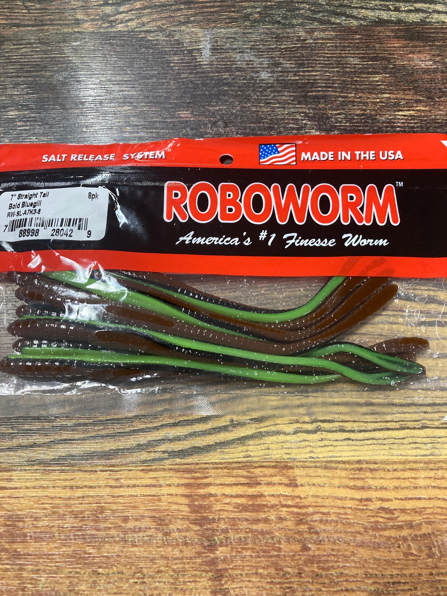 Roboworm Straight Tail 7” Bold Bluegill