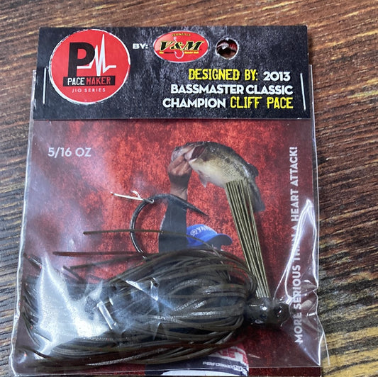 V&m Pacemaker Jig 5/16 oz. Green Pumpkin Craw