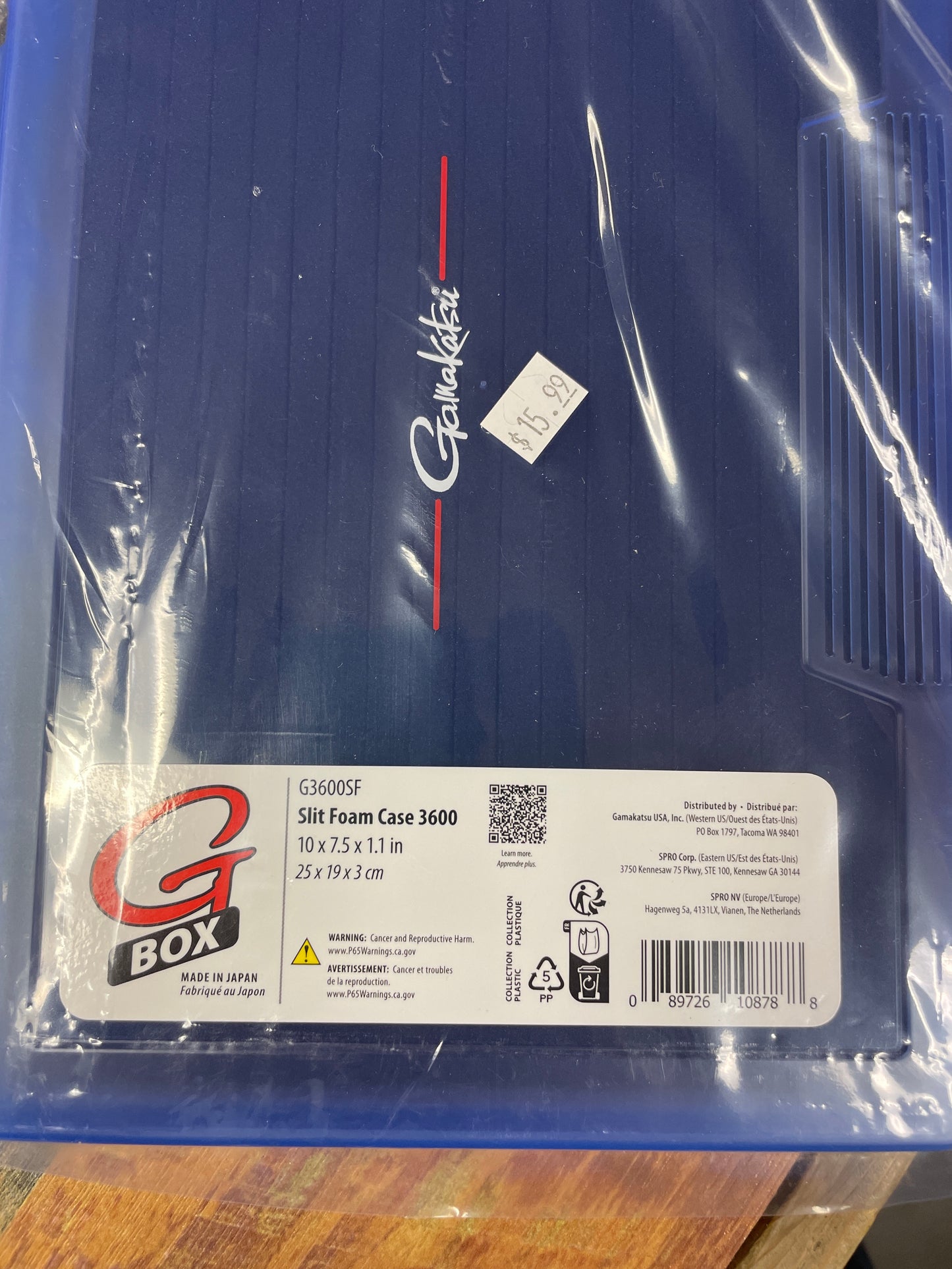 Gamakatsu G Box 10X 7.5.1 LIT Foam Case C
