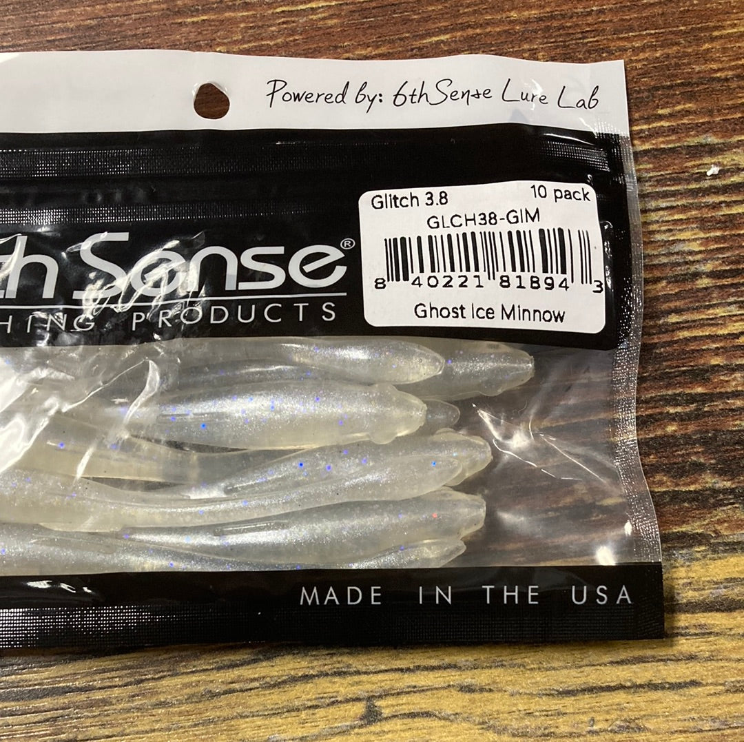 6th Sense Glitch 3.8" Ghost Ice Minnow
