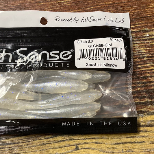 6th Sense Glitch 3.8" Ghost Ice Minnow