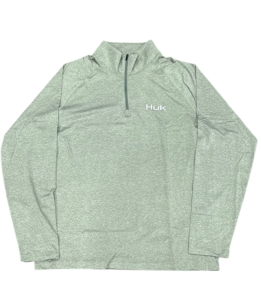 HUK Airweight Heather 1/4 Zip L