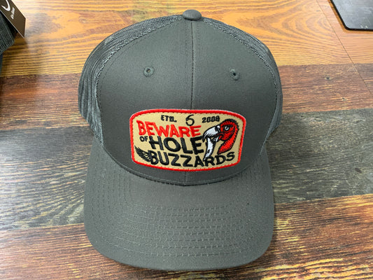 6th Sense Hat Beware of Hole Buzzards - Gray
