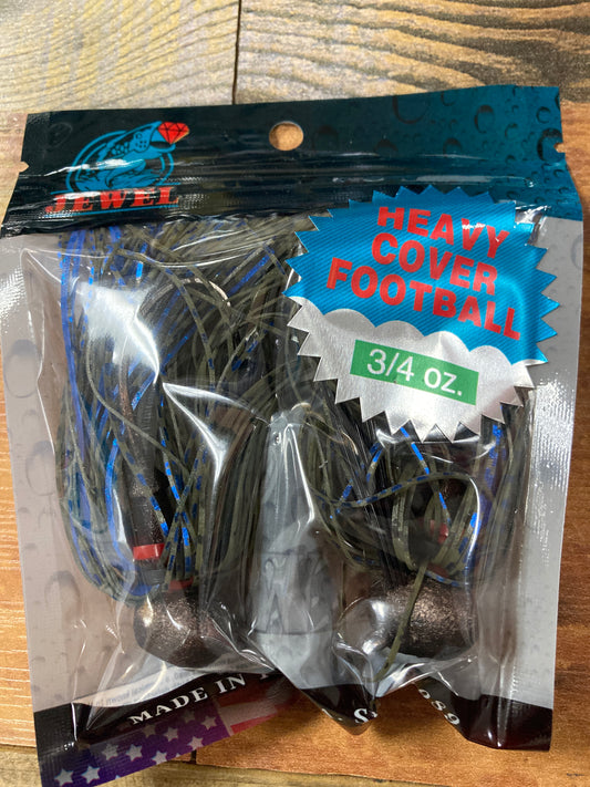 Jewel Football Jig 3/4 oz. Okeechobee Blue