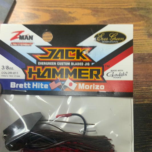 Z Man Jack Hammer Chatterbait 3/8 oz. BHites Hot Craw