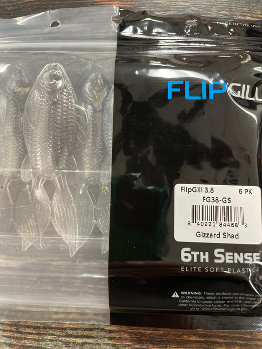 6th Sense Flip Gill 3.8 Gizzard Shad
