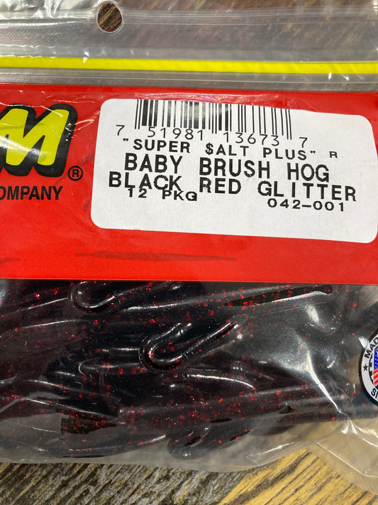 Zoom Baby Brush Hog - Black Red Glitter