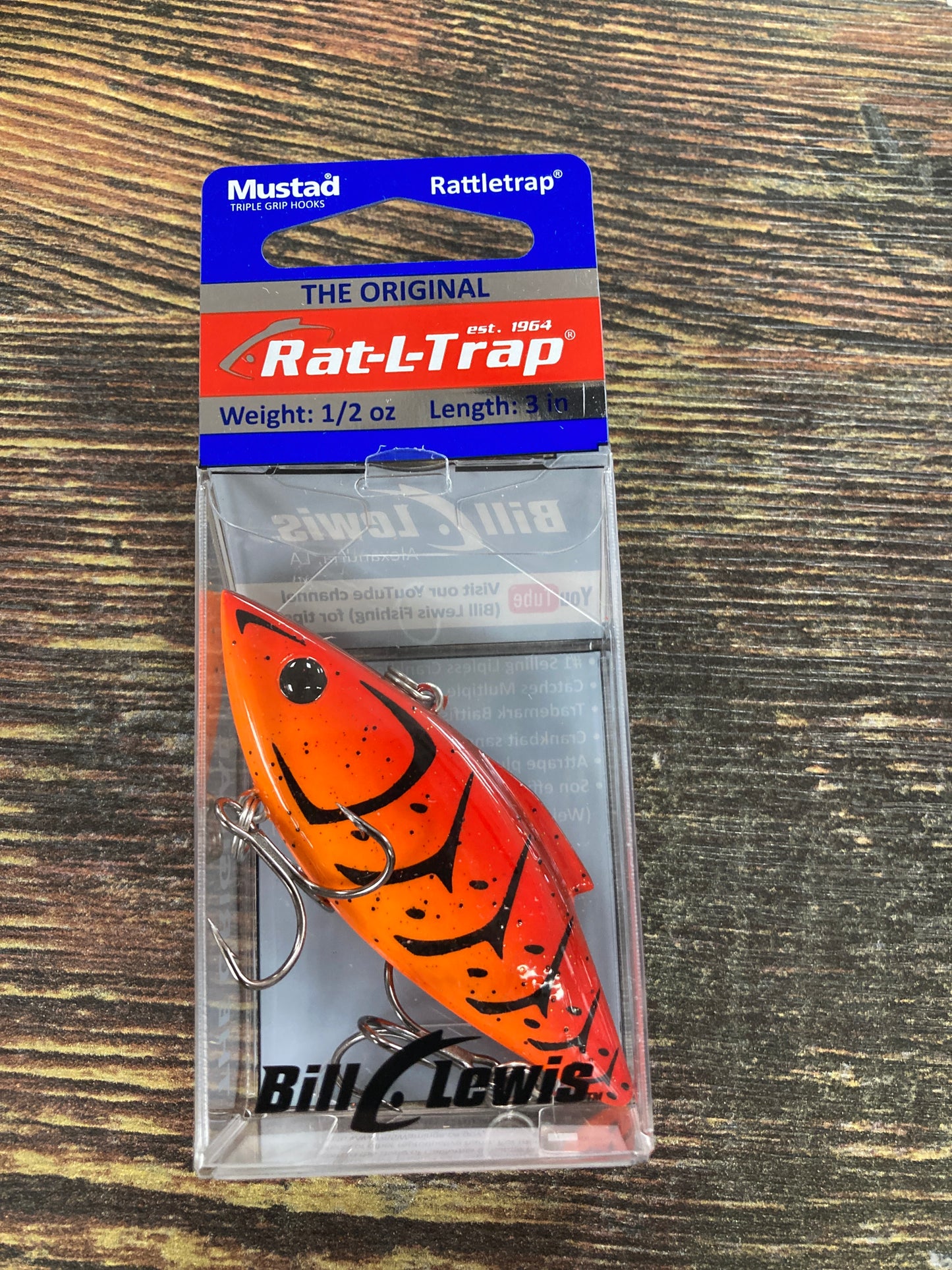 Bill Lewis Rat L Trap 1/2 oz. Fire Craw