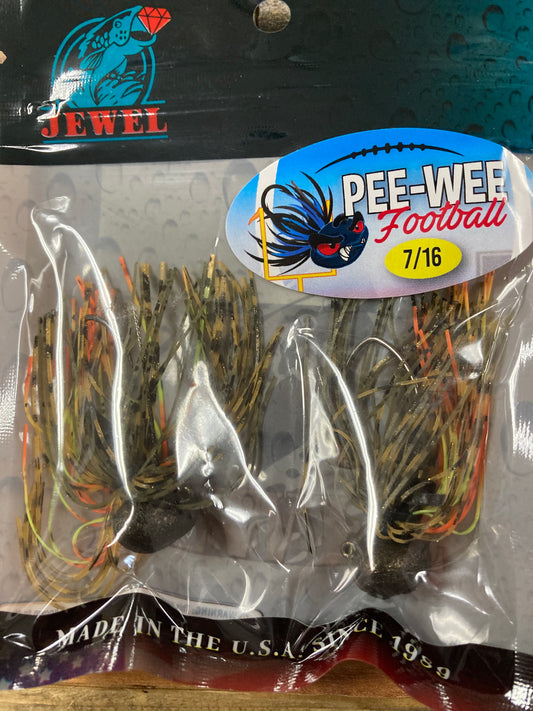 Jewel Pee Wee Football Jig 7/16 oz. Bass Whacker