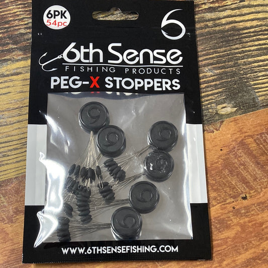 6th sense Bulk pack Peg Stoppers Black