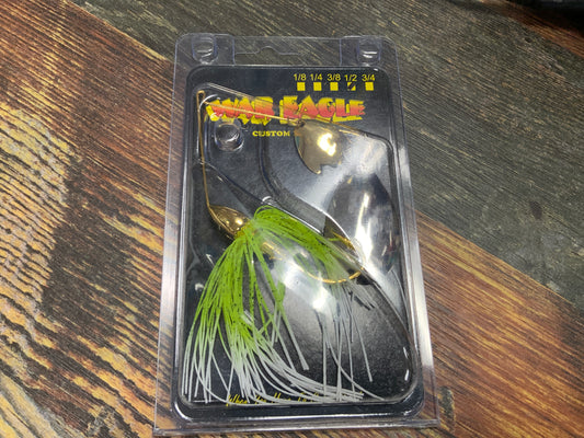 War Eagle Spinner Bait 1/2 oz. White Chartreuse