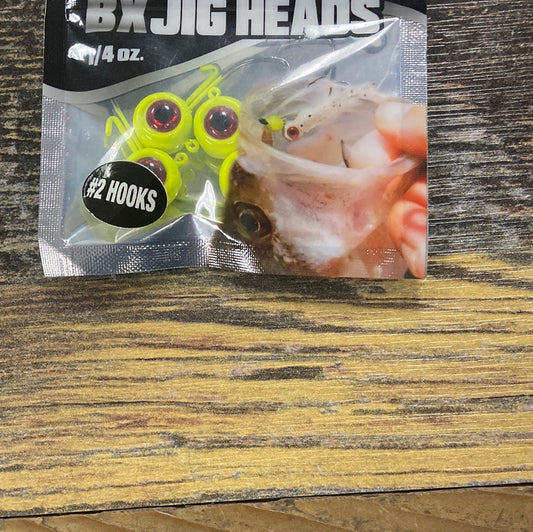 Bone Head BX Jig Heads 1/4 oz. Chartreuse