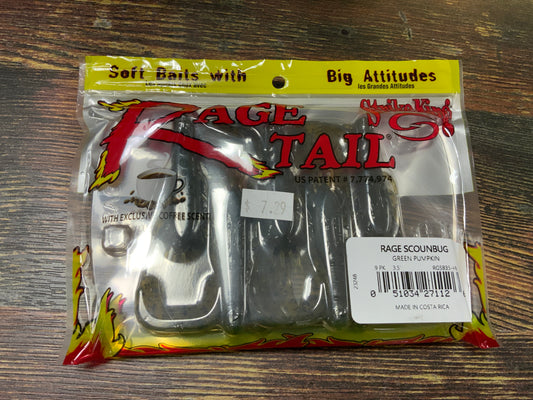 Strike King Rage Scoundbug 3.5" Green Pumpkin