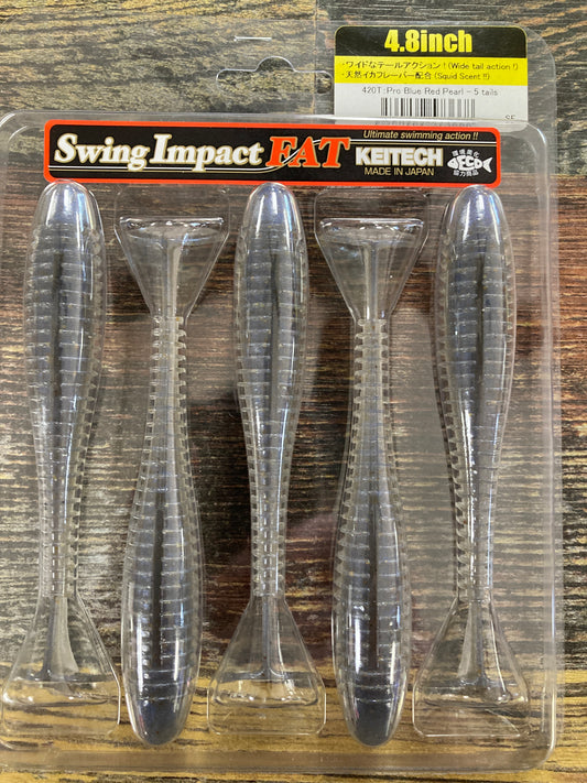 Keitech Fat Impact 4.8" Pro Blue Red Pearl