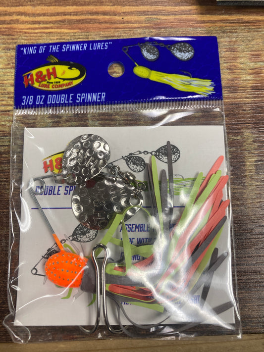H&H Spinnerbait 3/8 oz. Brown/Orange/Chartreuse