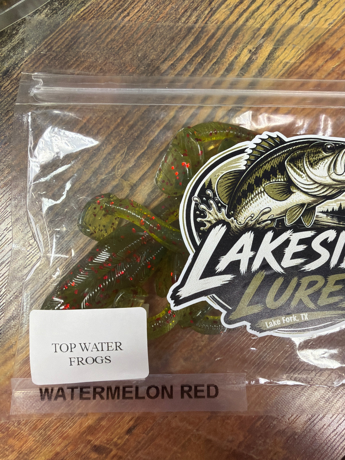 Lakeside Lures Top Water Frog - Watermelon Red