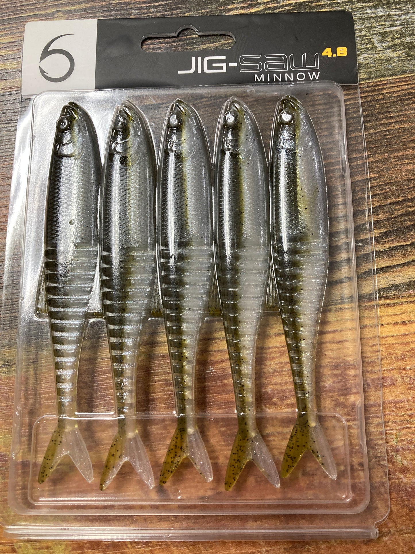 6th Sense Jig-Minnow 4.8 Green Pumpkin Pearl