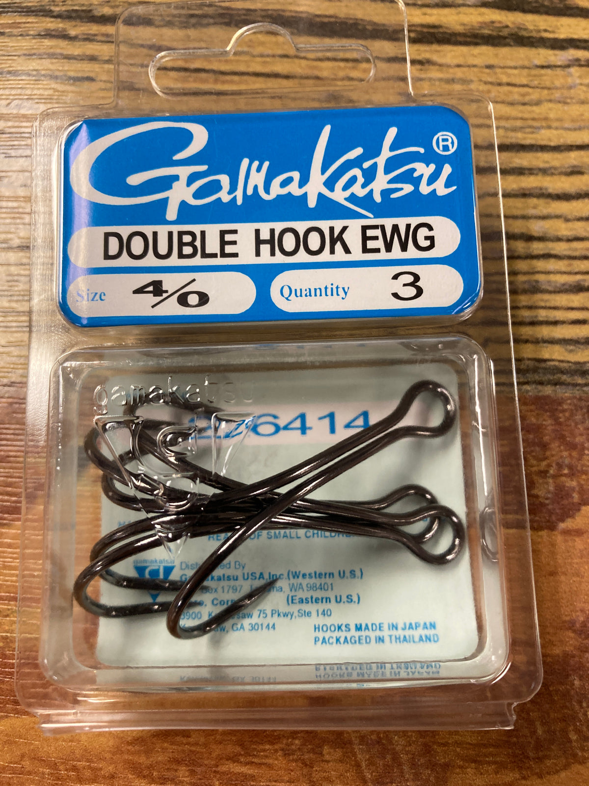 Gamakatsu Double Hook EWG 4/0 NSB 3pk