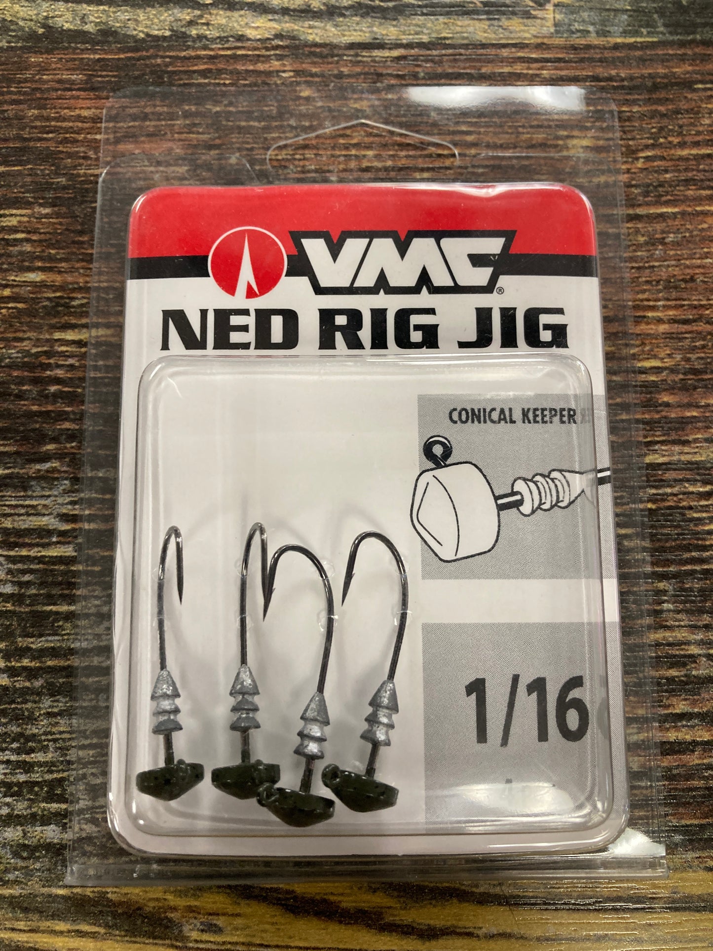 VMC Ned rig Jighead 1/16 oz. Green Pumpkin