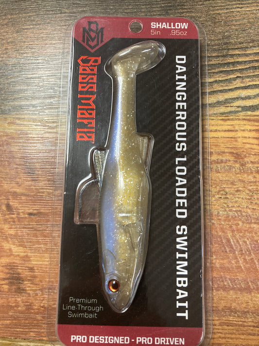 Bass Mafia Daingerous Swimbait 5” Blackback Shad