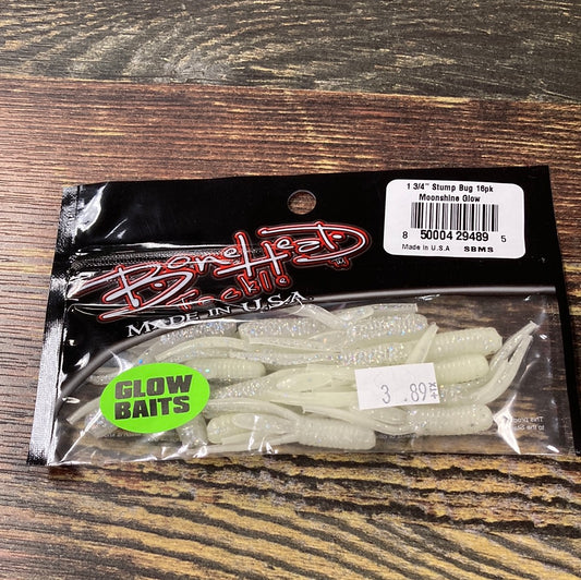 Bone Head Glow Stump Bug 1-3/4" Moonshine Glow