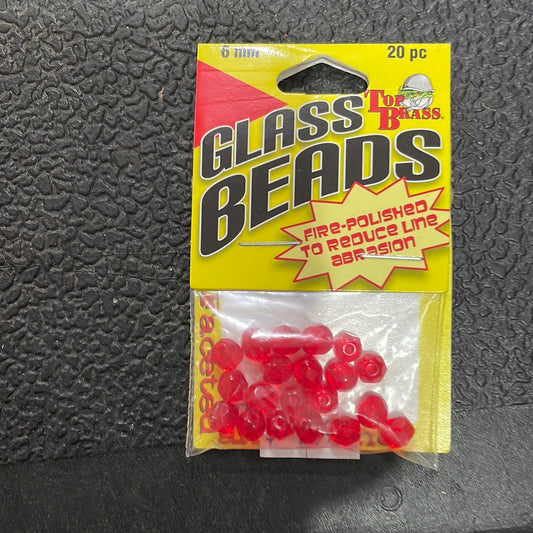 Glass Beads 6 mm Red Glass Beads