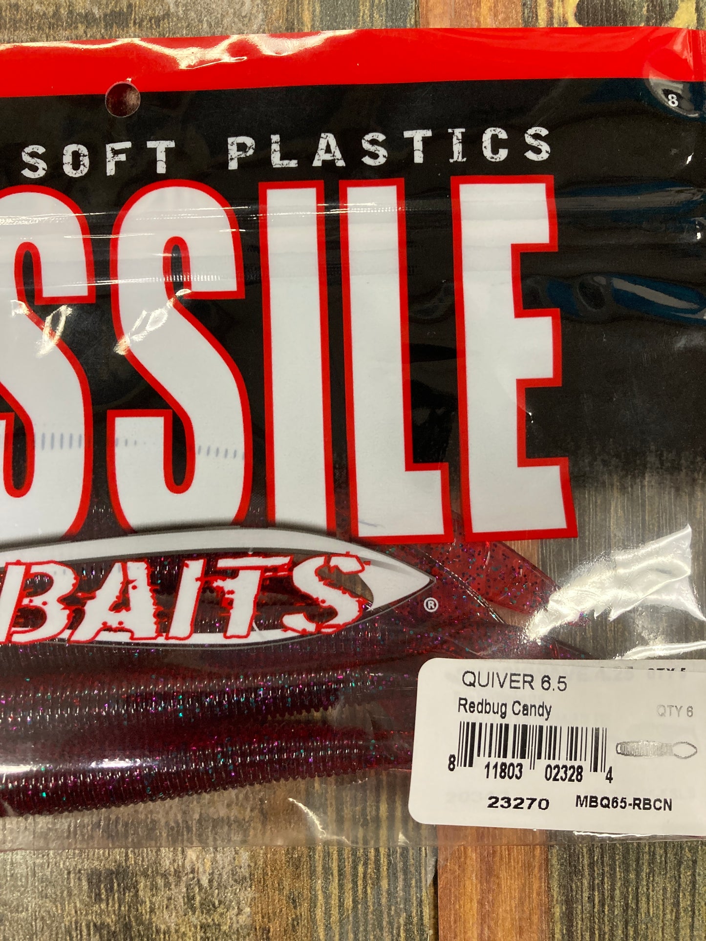 Missile Baits Quiver 6.5" Redbug Candy