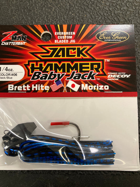 Z Man Jack Hammer Baby Jack 1/4 oz. Black/Blue
