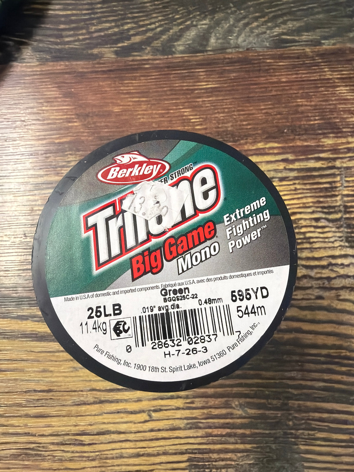 Berkley Trilene BG Mono 25lb Green 595yd