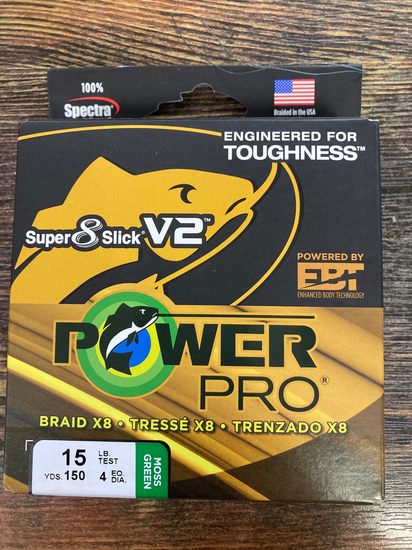 Power Pro Super 8 Slick V2 - 15 lb. 150 yd Moss Green
