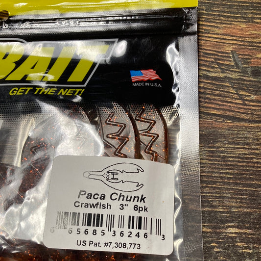 Net Bait Paca Chunk 3” Crawfish