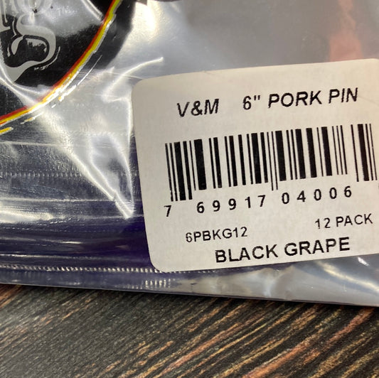 V&M Pork Pin 6" Black Grape