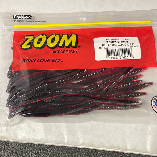 Zoom trick worm Red /Black Core