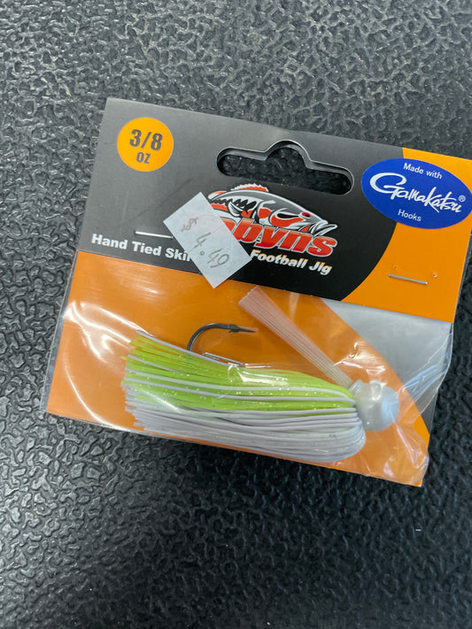 Dobyns Football Jig 3/8 oz White Vision