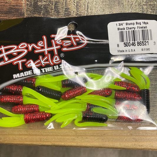 Bonehead Stump Bug Black Cherry Fire Tail