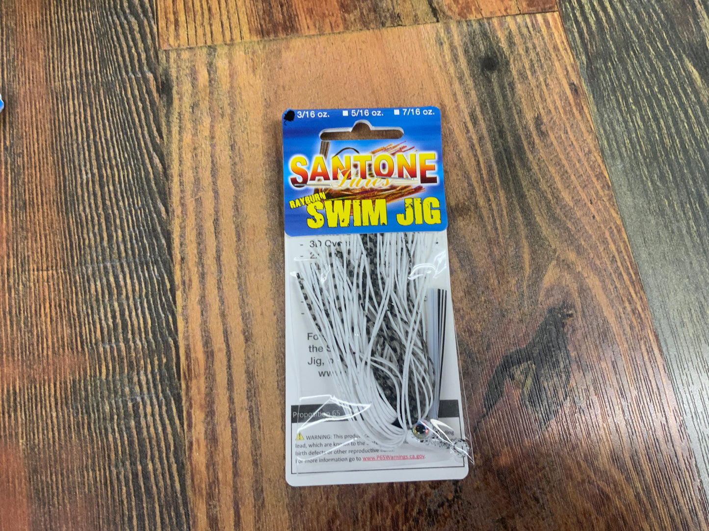Santone Rayburn Swim Jig 3/16 oz. White Shad