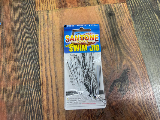 Santone Rayburn Swim Jig 3/16 oz. White Shad