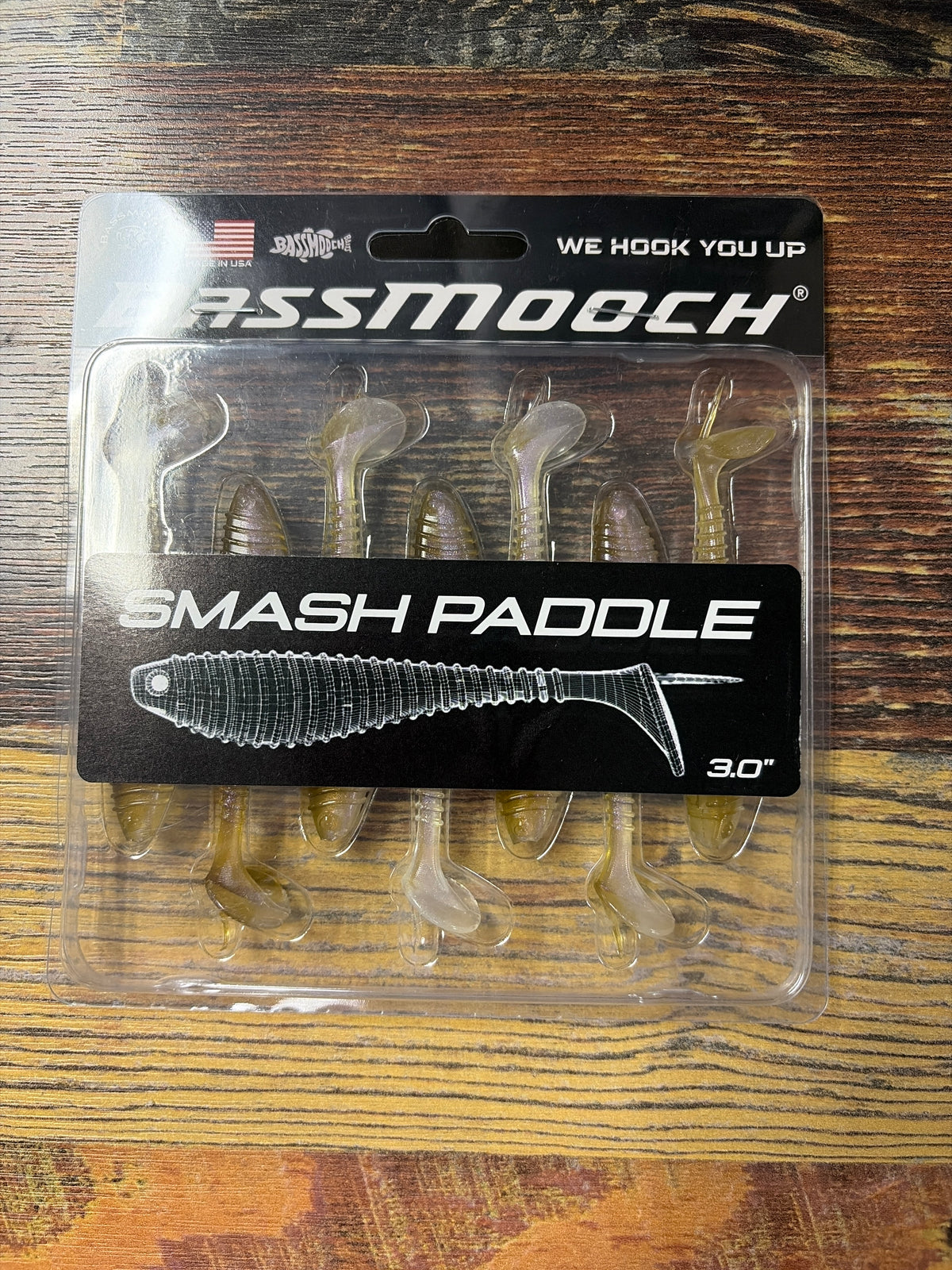 Bassmooch Smash Paddle 3” Matte Shad