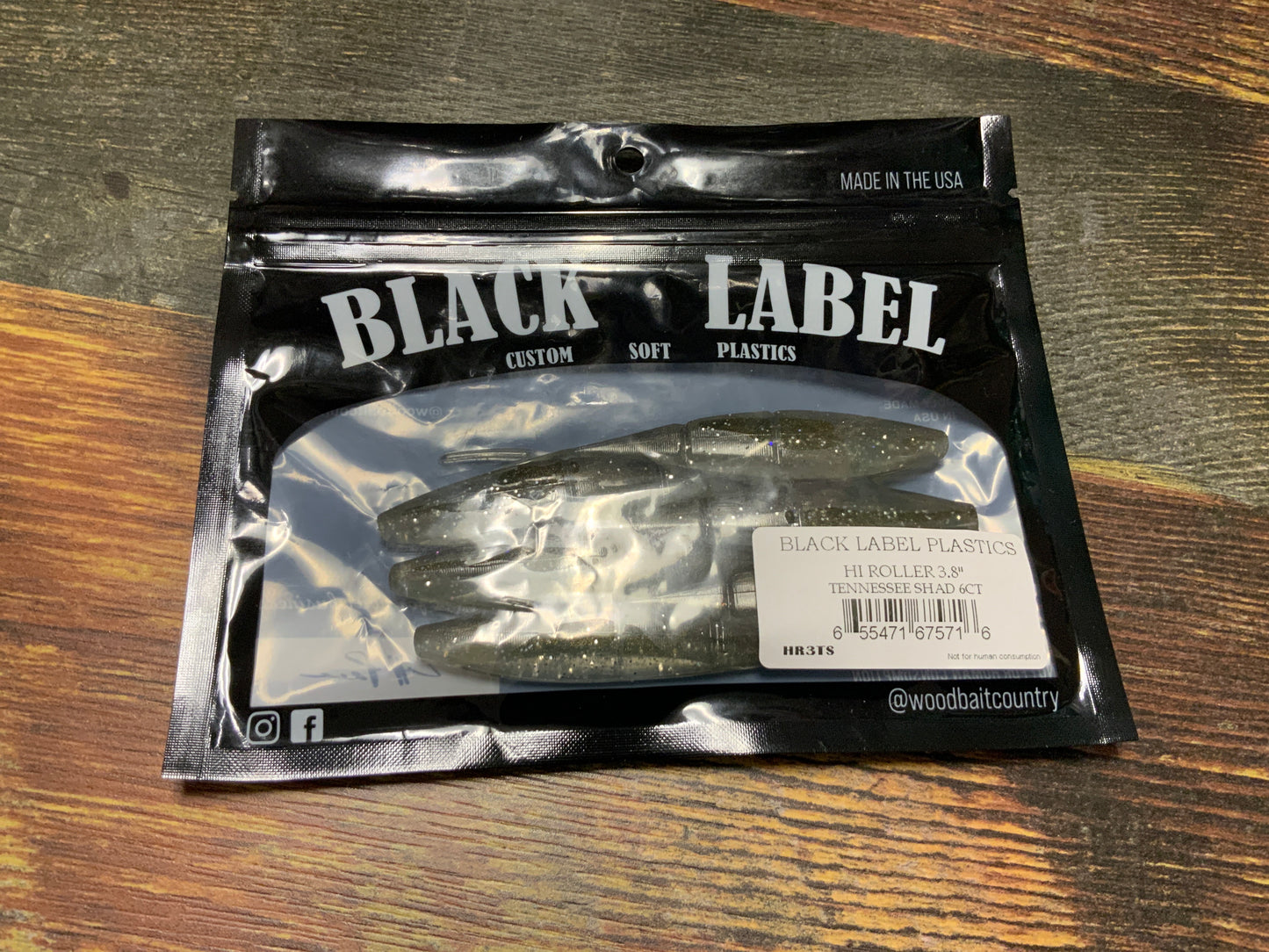 Black Label Hi Roller 3.8" Tennessee Shad