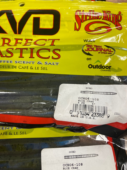 Strike King Ocho 6" Blue Craw
