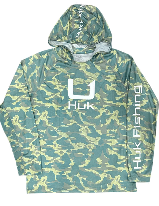 HUK Icon Printed LS Hoodie XXL