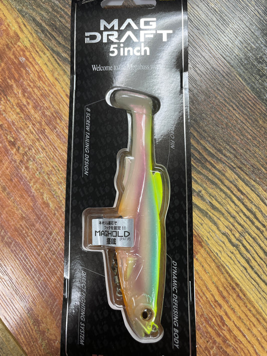 Megabass Mag Draft 3/4 oz. 5” Ghost Chartreuse Back