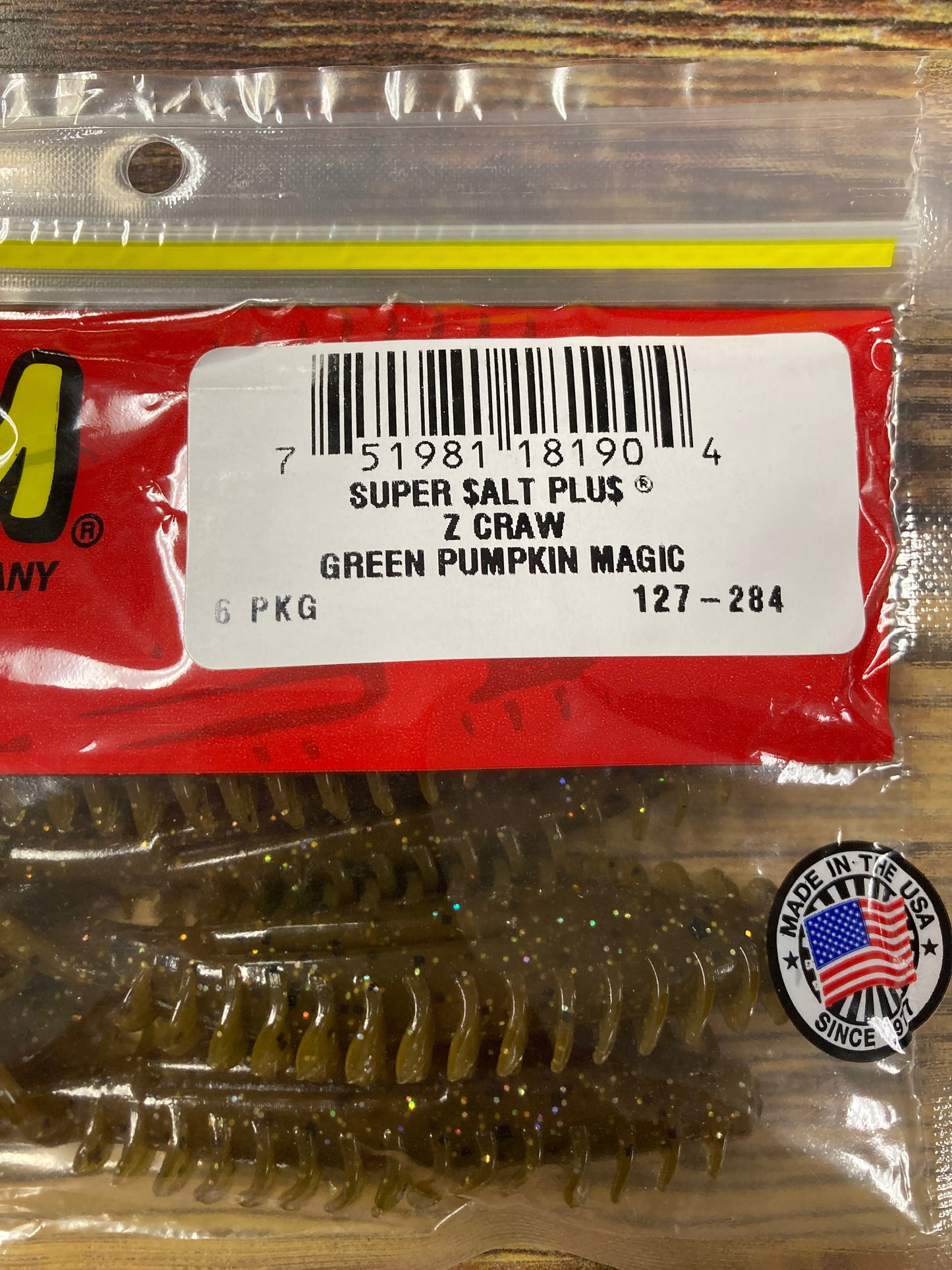 Zoom Z Craw - Green Pumpkin Magic