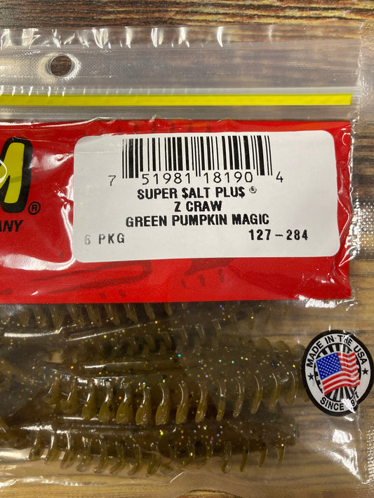 Zoom Z Craw - Green Pumpkin Magic
