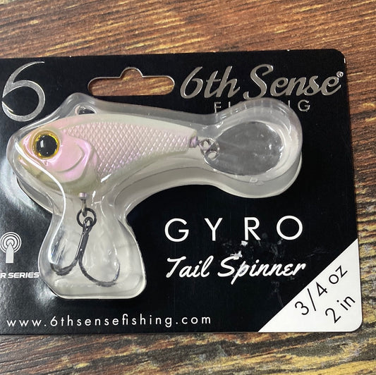 6th Sense Gyro Tail Spinner 3/4 oz. 2" Ghost Spanish Pearl