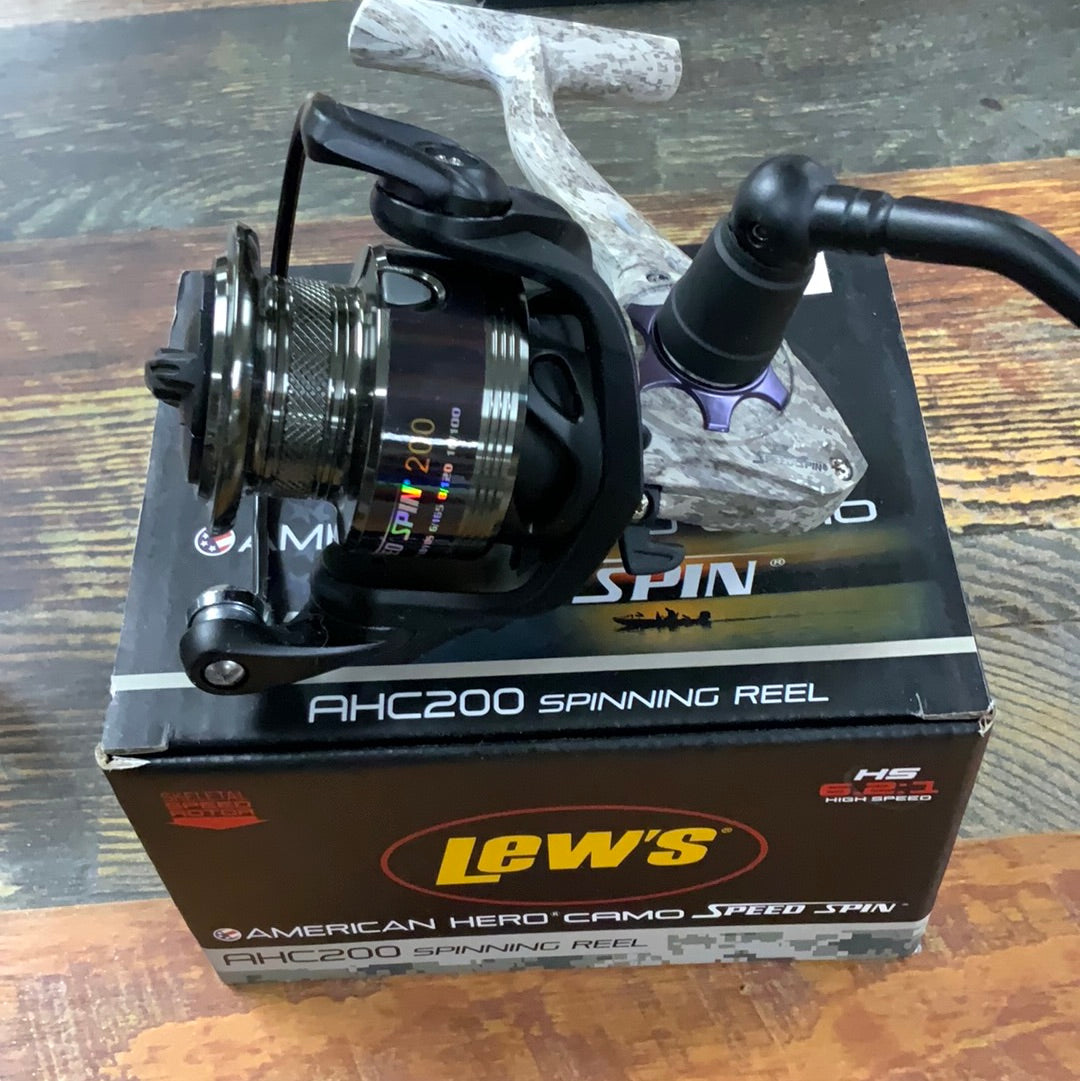 american hero fishing reel American Hero Camo Spinning Reel