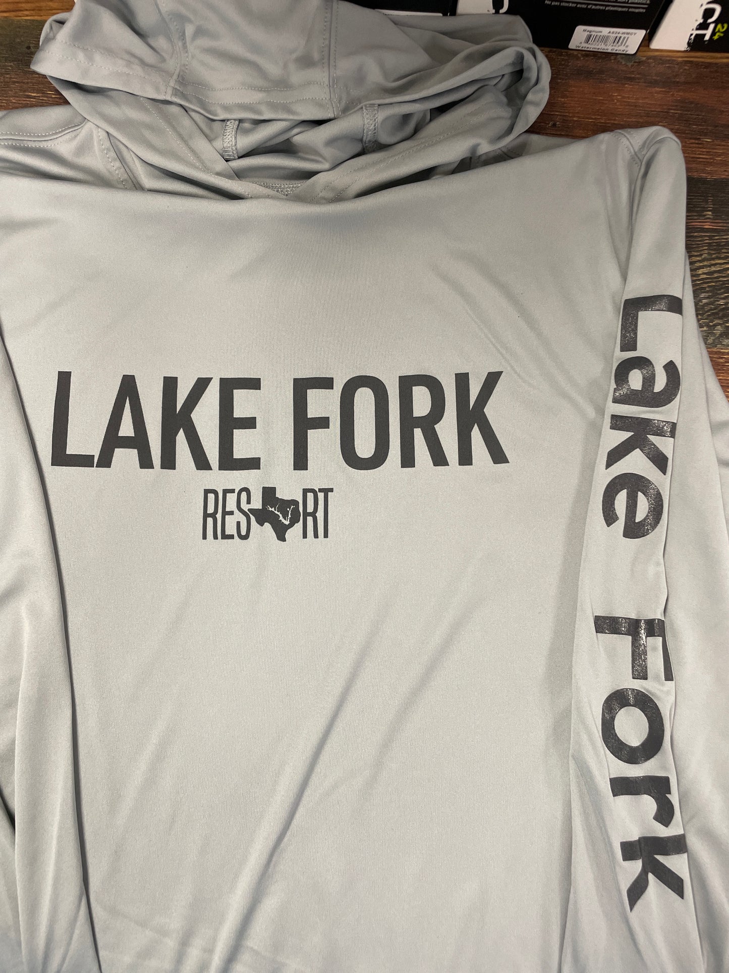Lake Fork Resort UV Long Sleeve - M Gray