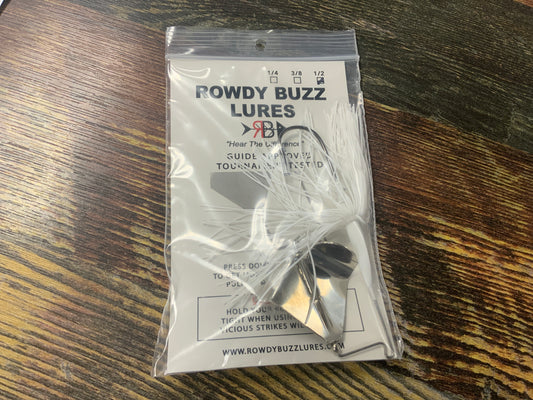 Rowdy Buzz Lures 1/2 oz. White
