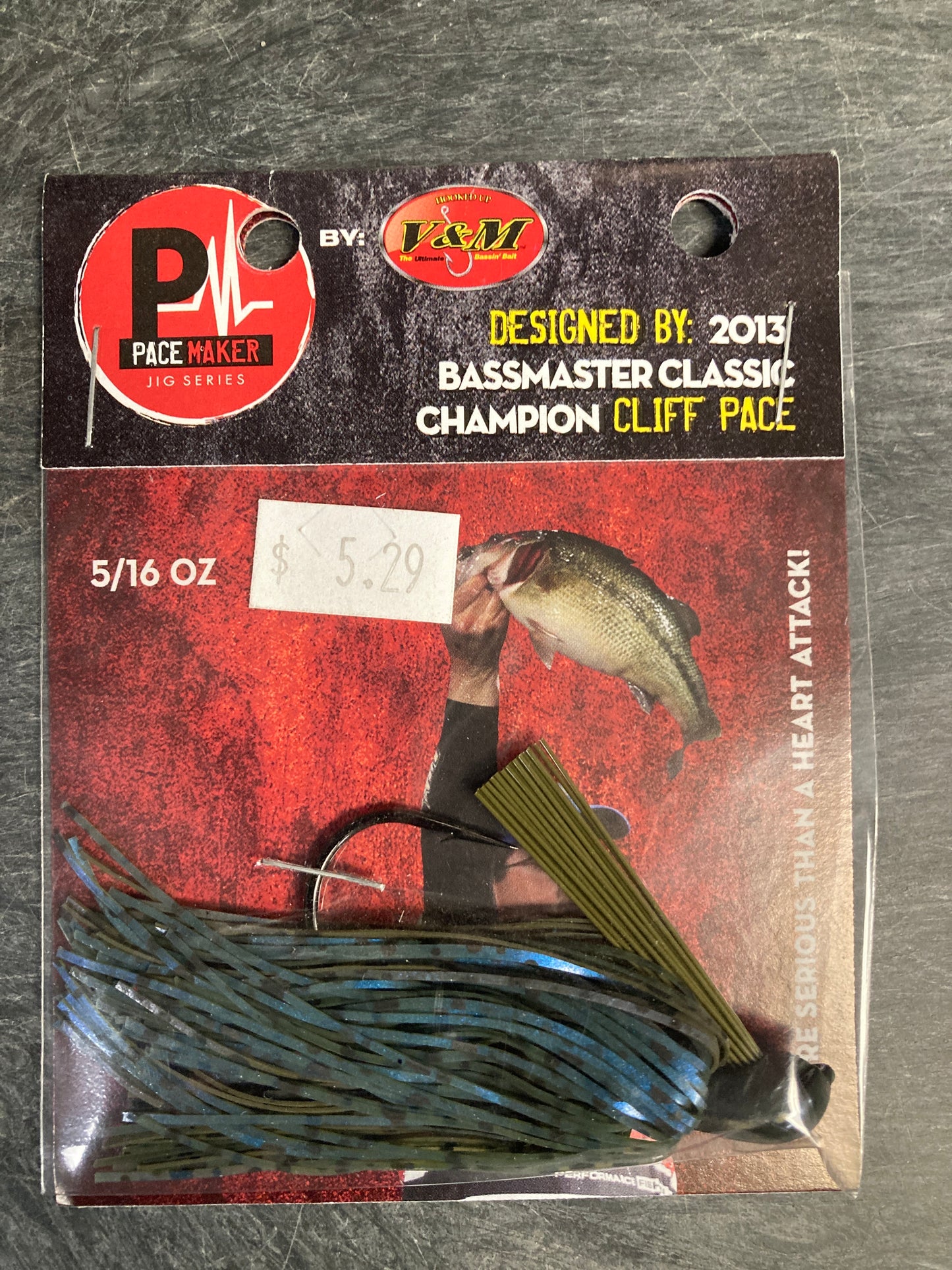 V&M Pacemaker Skip Jig. 5/16 oz. Magic Craw