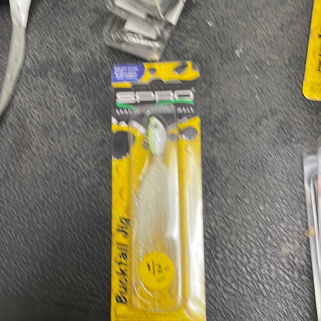 Spro SW Bucktail Hair Jig 1/2oz. 4/0 Glow
